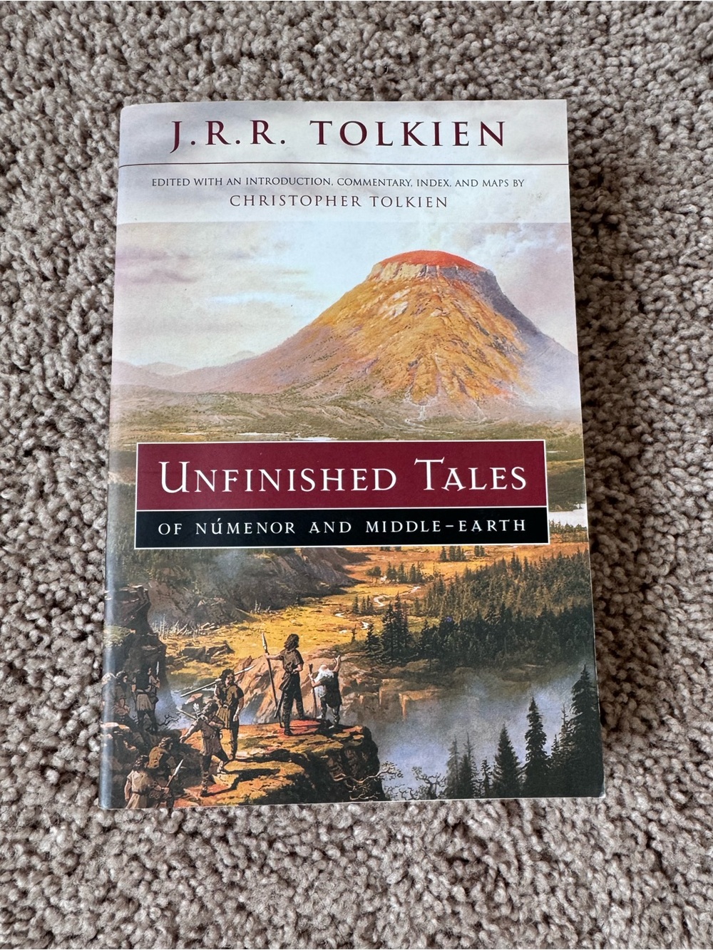 Unfinished Tales of Númenor Middle Earth by J.R.R. Tolkien - Paperback Book